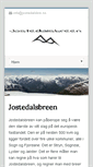 Mobile Screenshot of jostedalsbre.no